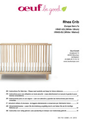 Oeuf Rhea Crib 1RH01-EU Instructions De Montage