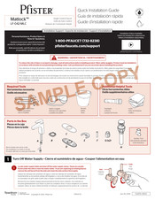 Pfister Matlock LF-042-MLC Guide D'installation Rapide