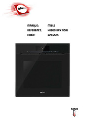 Miele H6860BPX Mode D'emploi Et Instructions De Montage