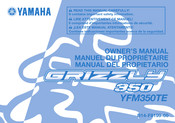 Yamaha GRIZZLY 350 2013 Manuel Du Propriétaire