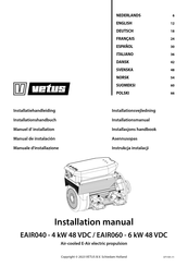 Vetus EAIR060 Manuel D'installation