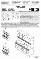 Forma Ideale PETRA 200 Instructions D'assemblage