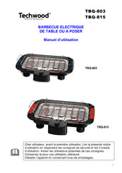 TECHWOOD TBQ-815 Manuel D'utilisation