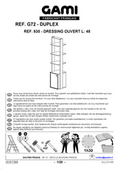 Gami DUPLEX G72 630 Instructions De Montage