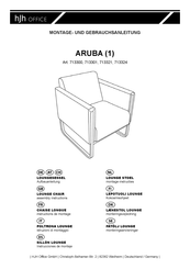 hjh OFFICE ARUBA 713321 Instructions De Montage Et D'utilisation