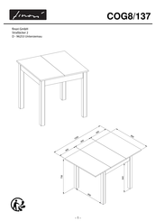 finori COG8/137 Instructions De Montage