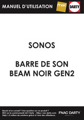 Sonos BEAM GEN2 Guide De L'utilisateur