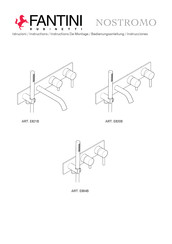 Fantini Rubinetti NOSTROMO E821B Instructions De Montage