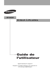 Samsung SP-S4243 Guide De L'utilisateur