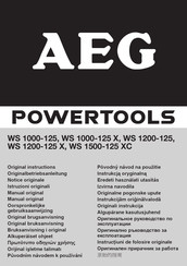 AEG WS 1200-125 X Notice Originale