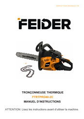 FEIDER Machines FTRTPRO40-2C Manuel D'instructions