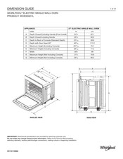 Whirlpool WOES5027L Guide De Dimensions