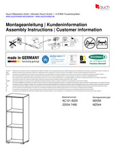 Rauch AC101.8220 Instructions De Montage