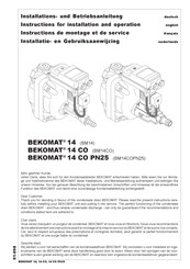 Beko MAT 14 CO PN25 Instructions De Montage Et De Service