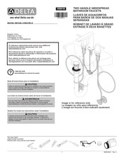 Delta 35776-CZMPU-DST-R Manuel D'installation