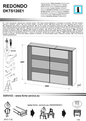 Forte REDONDO DKTS126E1 Notice De Montage