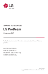 LG ProBeam BU50RG Manuel D'utilisation