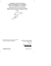 Kohler K-15160-X-CP Guide D'installation Et D'entretien