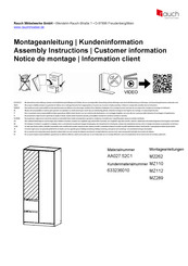 Rauch AA027.52C1 Instructions De Montage