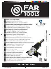 Far Tools KL 230E Notice Originale