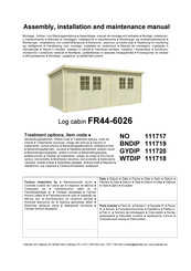 Palmako FR44-6026 Assemblage, Manuel De Montage Et D'entretien