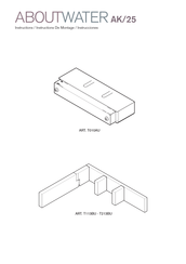 ABOUTWATER AK/25 T213BU Instructions De Montage