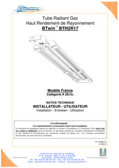 Gaz Industrie BTwin BTH2R17 Notice Technique