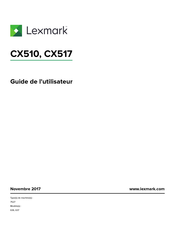 Lexmark CX510 Série Guide De L'utilisateur