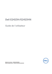 Dell E2423HN Guide De L'utilisateur