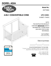 Dorel Asia Baby Relax DA7793B4 Instructions De Montage