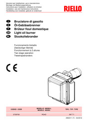 Riello 3739750 Instructions Pour Installation, Utilisation Et Entretien