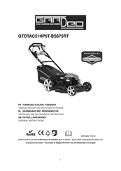 Gardeo GTDTAC51HP6T-BS675RT Traduction Des Instructions D'origine