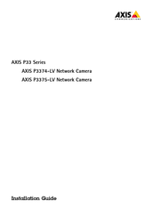 Axis P3375-LV Guide D'installation