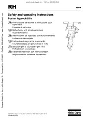 Atlas Copco RH 656 Prescriptions De Sécurité Et Instructions Pour L'opérateur