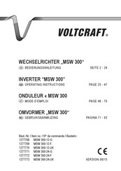 VOLTCRAFT MSW 300-24-UK Mode D'emploi