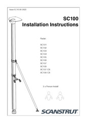 Scanstrut Aluminium SC100 Pole Instructions D'installation