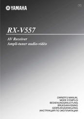 Yamaha RX-V557 Mode D'emploi