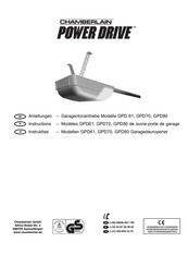 Chamberlain Power Drive GPD80 Manuel D'instructions