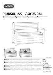 Keter HUDSON 227L/60 US GAL Instructions De Montage