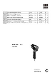 Schneider Airsystems SGS 340 Notice D'utilisation D'origine