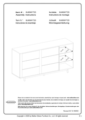 Walker Edison BU60WYT2D Instructions De Montage