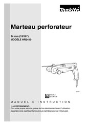 Makita HR2410 Manuel D'instruction