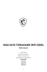 MSI MAG H670 TOMAHAWK WIFI DDR4 Manuel D'utilisation