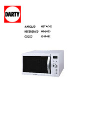 Hitachi MDSO23 Mode D'emploi