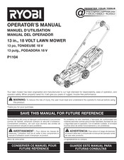 Ryobi P1140-S Manuel D'utilisation