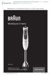 Braun MultiQuick 3 Vario MQ 3135 Mode D'emploi