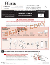 Pfister Seahaven F-529-7SVN Guide D'installation Rapide