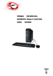 Acer Packard Bell iMedia S J14G1TU03 Manuel D'utilisation