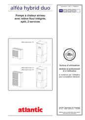 Atlantic alfea hybrid duo 16 Notice D'utilisation