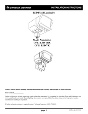 Lithonia Lighting OFL1 LED YK Instructions D'installation